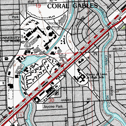 Topographic Map of United Methodist-Canterbury Preschool, FL