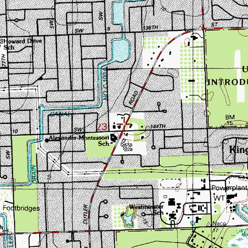 Topographic Map of The Little Disciples Preschool, FL