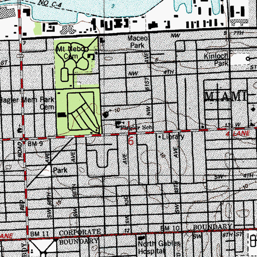 Topographic Map of The New Generation Day Care Center, FL