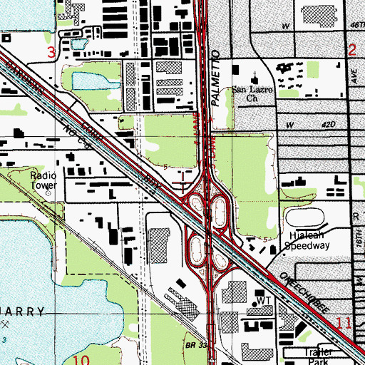 Topographic Map of The Waterford Convalescent Center, FL