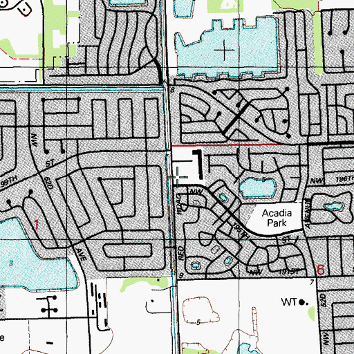Topographic Map of Tots 'R' Us Christian Preschool, FL