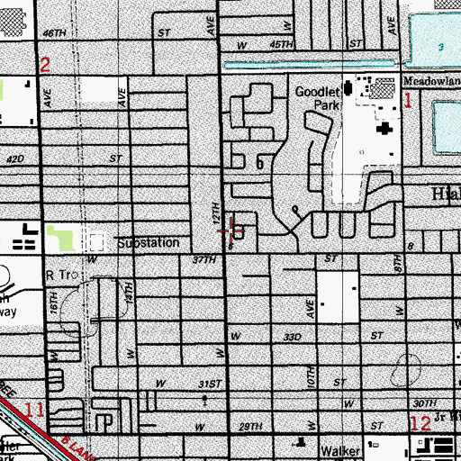 Topographic Map of Tutor Me Day Care Center, FL