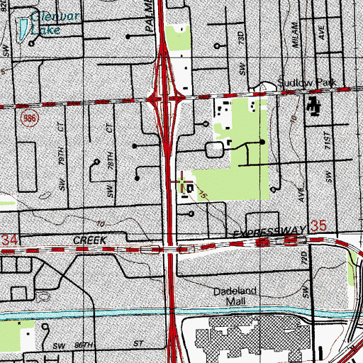 Topographic Map of The Children's House Day Care Center, FL