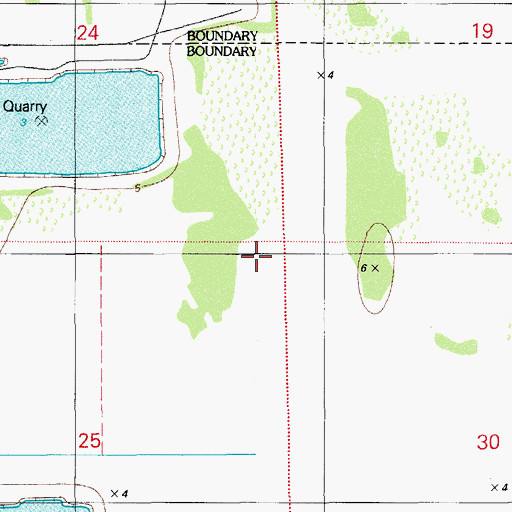 Topographic Map of Sunset Lakes Elementary School, FL