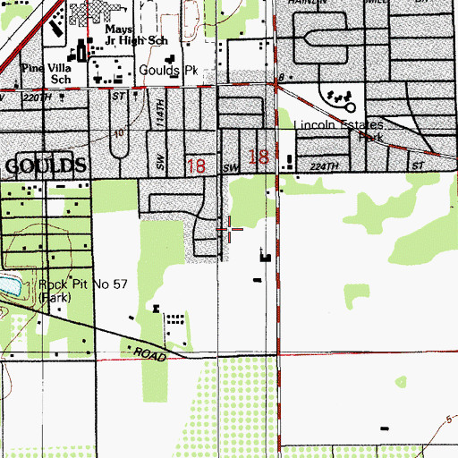 Topographic Map of Swain Day Care Center, FL