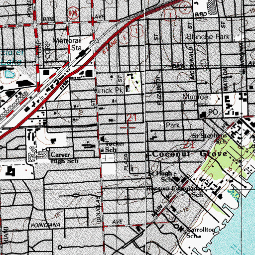 Topographic Map of Taylor Day Care Center, FL