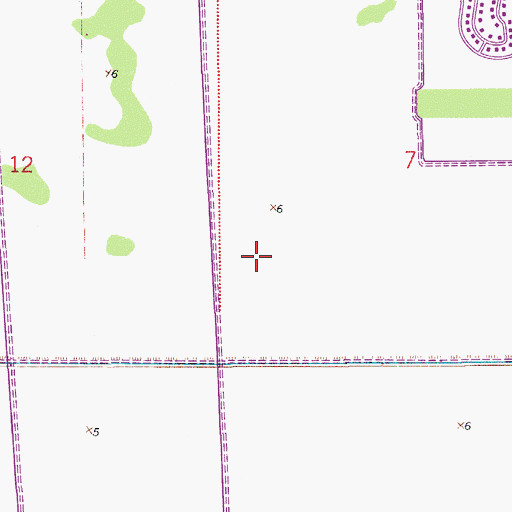 Topographic Map of Tequesta Trace Middle School, FL