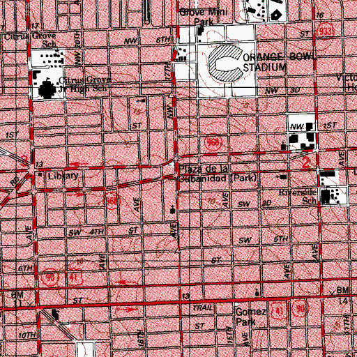 Topographic Map of Terry's Day Nursery, FL