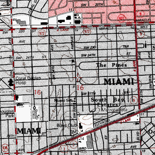 Topographic Map of The Angels Place Day Care Center, FL