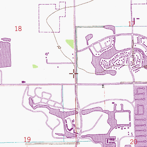 Topographic Map of Sunrise Hospital, FL