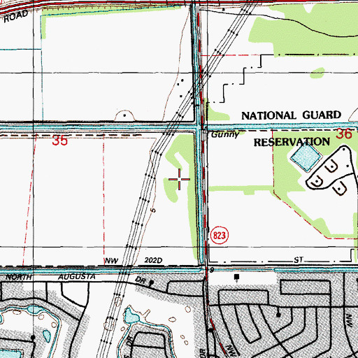 Topographic Map of Somerset Neighborhood School, FL