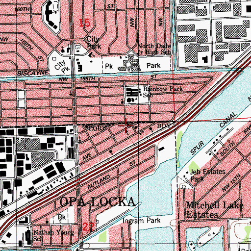 Topographic Map of Soul Saving Station Day Care Center, FL