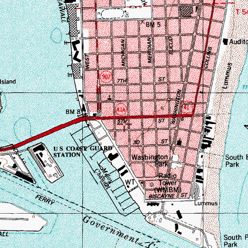 Topographic Map of Southpointe Elementary Head Start, FL