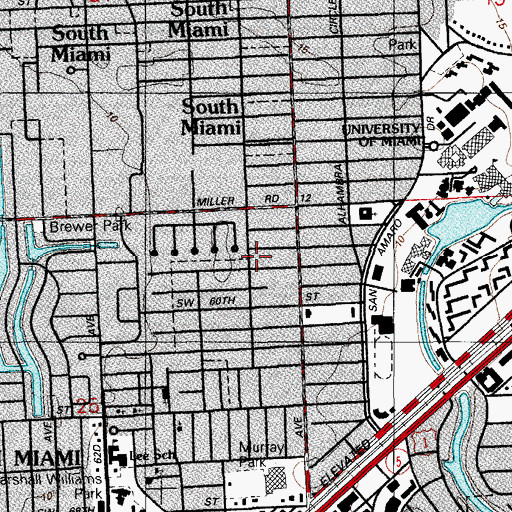 Topographic Map of Southside Field Unit, FL