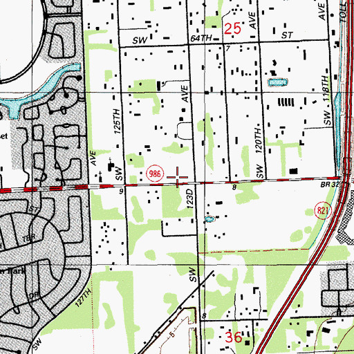 Topographic Map of Spiral Tech Elementary Charter School, FL