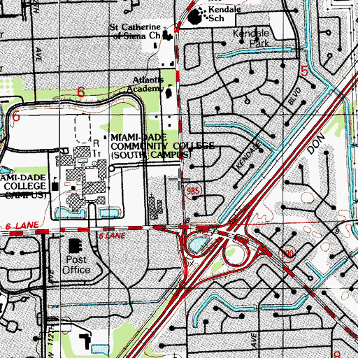 Topographic Map of Spiral Tech Preschool, FL