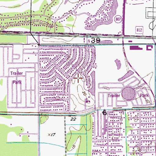 Topographic Map of Starlight Cove Elementary School, FL