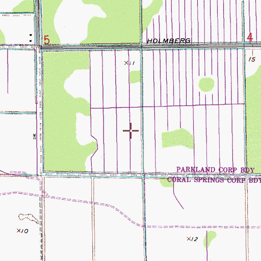 Topographic Map of Marjory Stoneman Douglas High School, FL