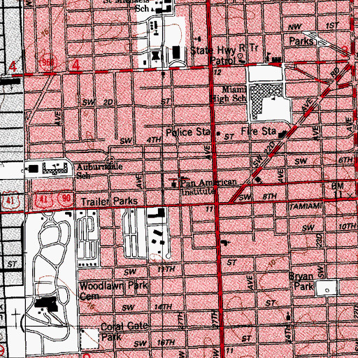 Topographic Map of Sunflowers Academy, FL