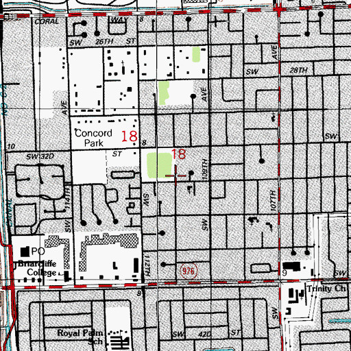 Topographic Map of Smiling Faces Day Care Center, FL