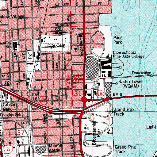 Topographic Map of School of Choice, FL
