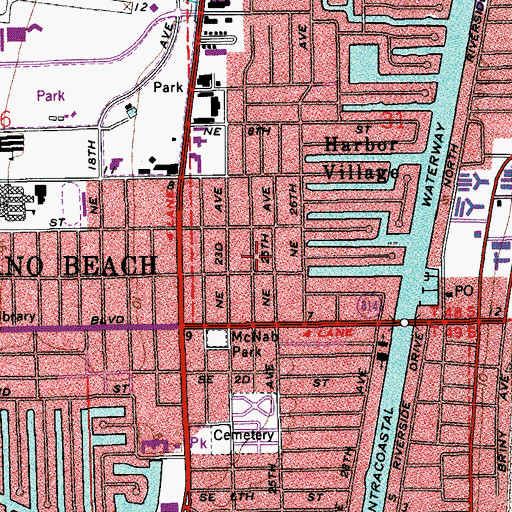 Topographic Map of Sea View Nursing and Rehabilitation, FL
