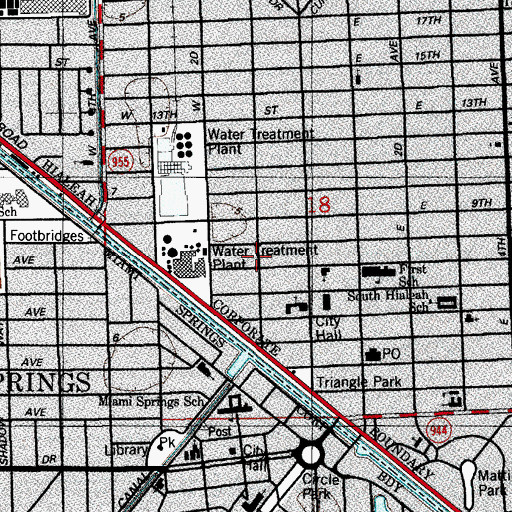 Topographic Map of Second Home Day Care Center, FL