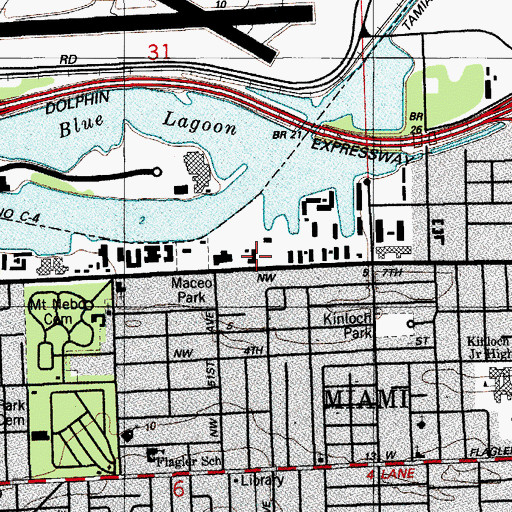 Topographic Map of Sesame Street Child Care Center, FL