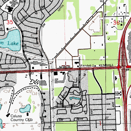 Topographic Map of Sesame Street Child Care Center, FL