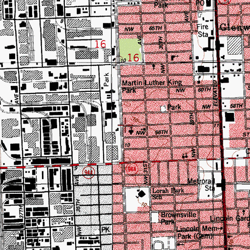 Topographic Map of Sesame Street Day Care Center, FL