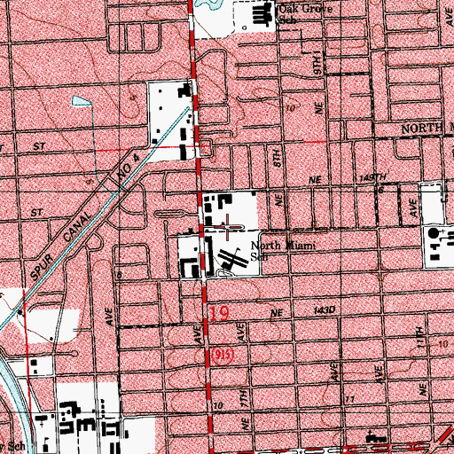Topographic Map of Shady Oaks Trailer Park, FL