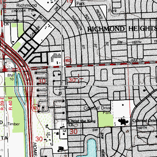 Topographic Map of Shells Day Care Center, FL