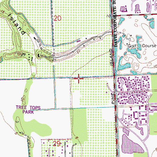 Topographic Map of Silver Ridge Elementary School, FL