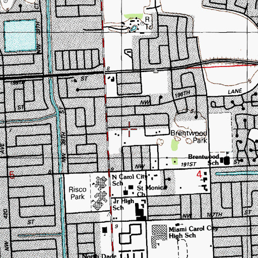 Topographic Map of Skipper Chuck Day Care Center, FL