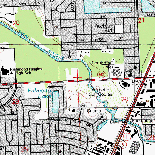Topographic Map of Small Fry Day Care Center, FL