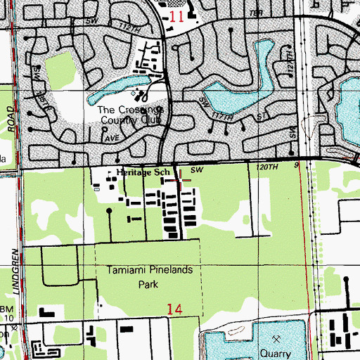Topographic Map of Small Wonders of Miami Day Care Center, FL