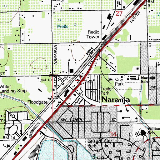 Topographic Map of Small World Day Care Center, FL