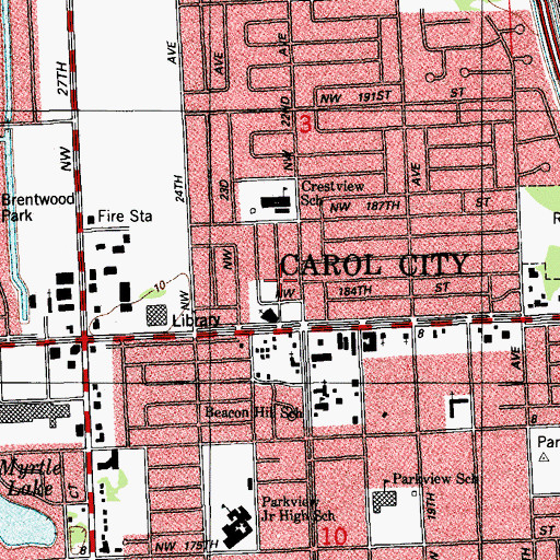 Topographic Map of Savary Day Care Center, FL