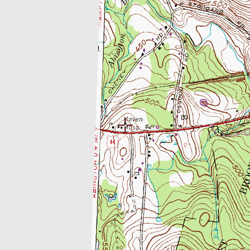 Topographic Map of Haven Hospital, CT