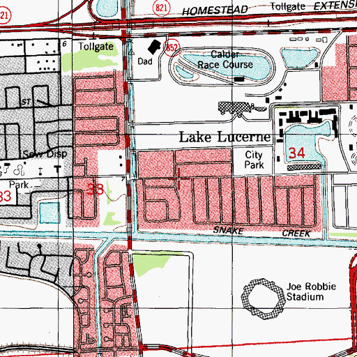Topographic Map of Rudolph Day Care Center, FL