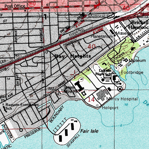 Topographic Map of Saint Joseph's Child Care Center, FL