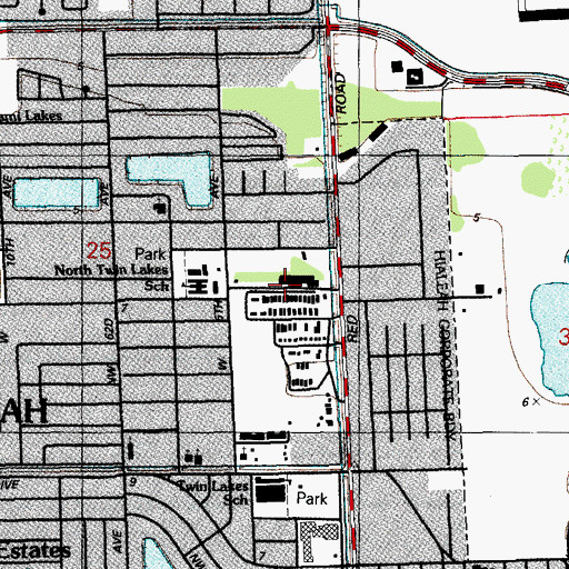 Topographic Map of Salvation Army Day Care Center, FL