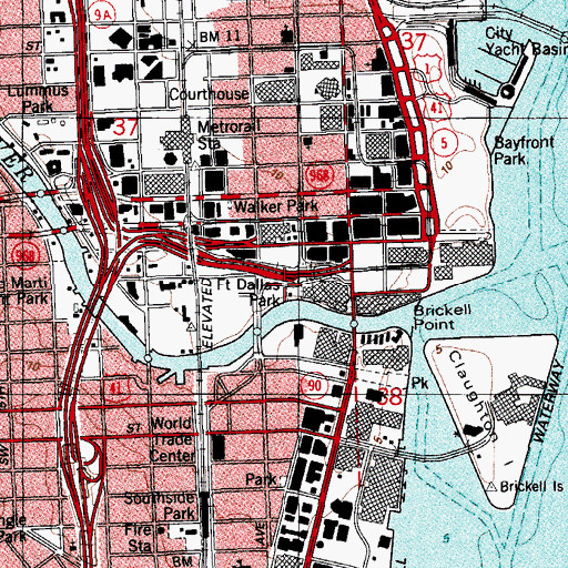 Topographic Map of Riverwalk Station, FL