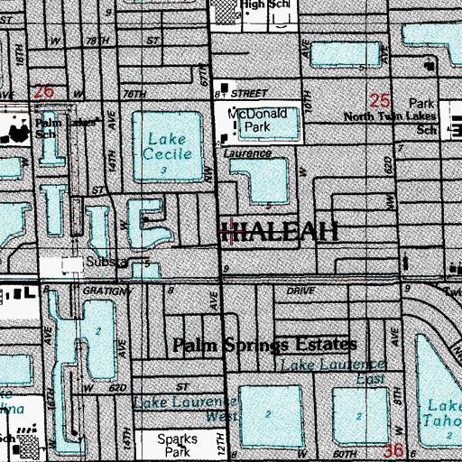 Topographic Map of Roblanca Academy, FL