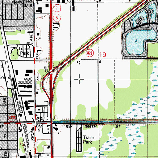 Topographic Map of Prime Outlets at Florida City, FL