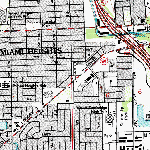 Topographic Map of Quail Heights Plaza, FL