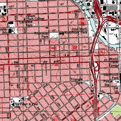 Topographic Map of Rainbow Day Care Center, FL
