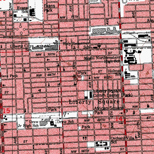 Topographic Map of Revival Center Childcare, FL