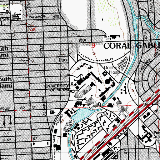 Topographic Map of Ring Theater, FL