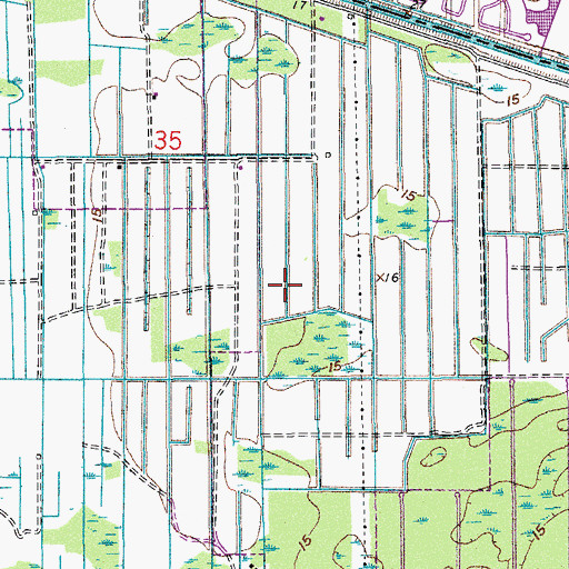 Topographic Map of Riverglades Elementary School, FL
